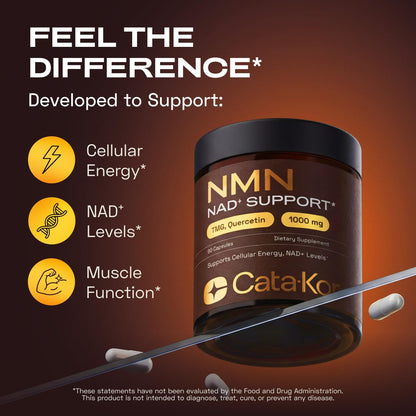 4-in-1 NMN Advanced Complex – NAD+ Booster with Resveratrol, Quercetin & TMG.